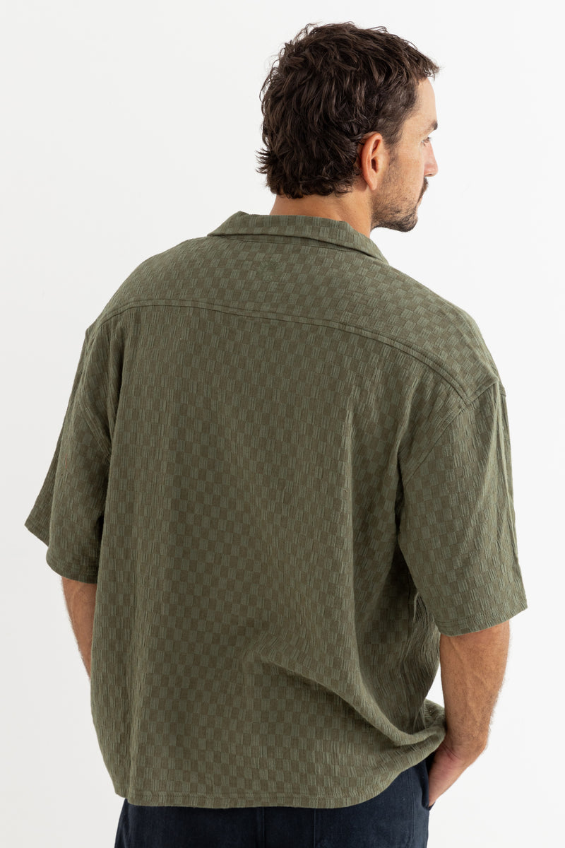 Wash Check Relaxed Ss Shirt Green