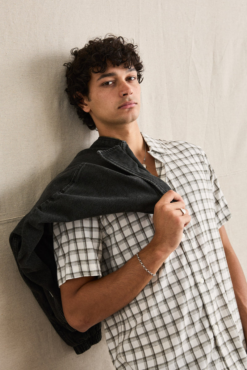 Koa Check Loose Fit Ss Shirt