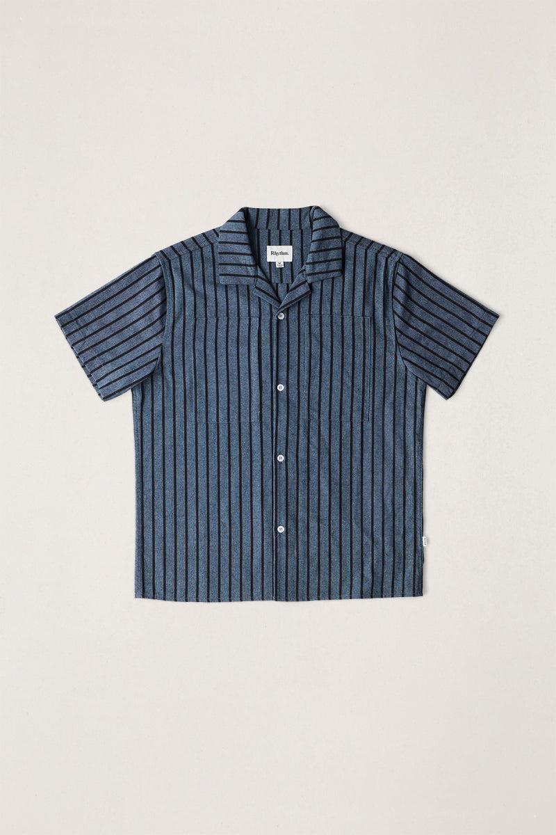 Crux Ss Shirt Indigo Stripe