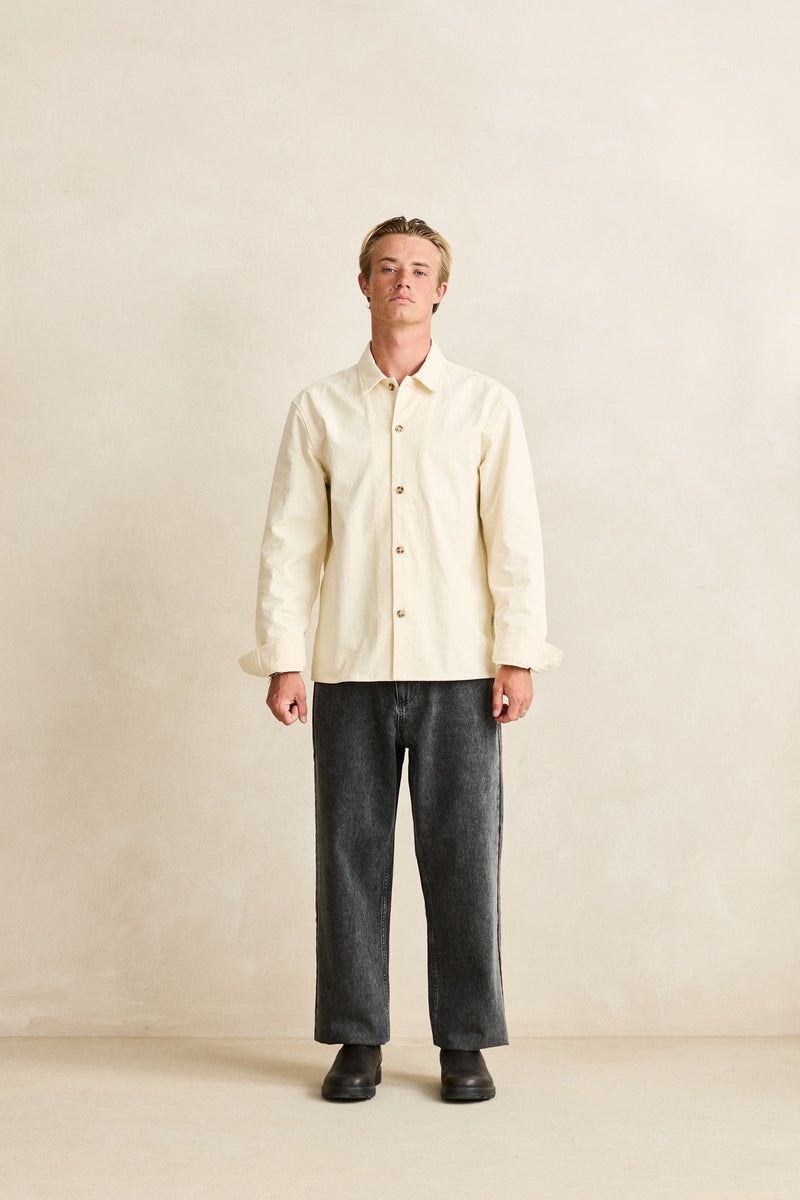 Tack Ls Shirt Off White