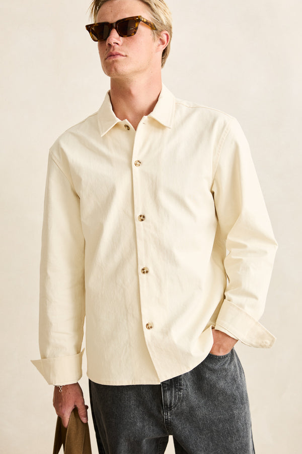 Tack Ls Shirt Off White