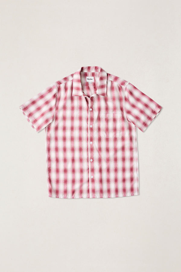 Shadow Check Ss Shirt Vintage Red