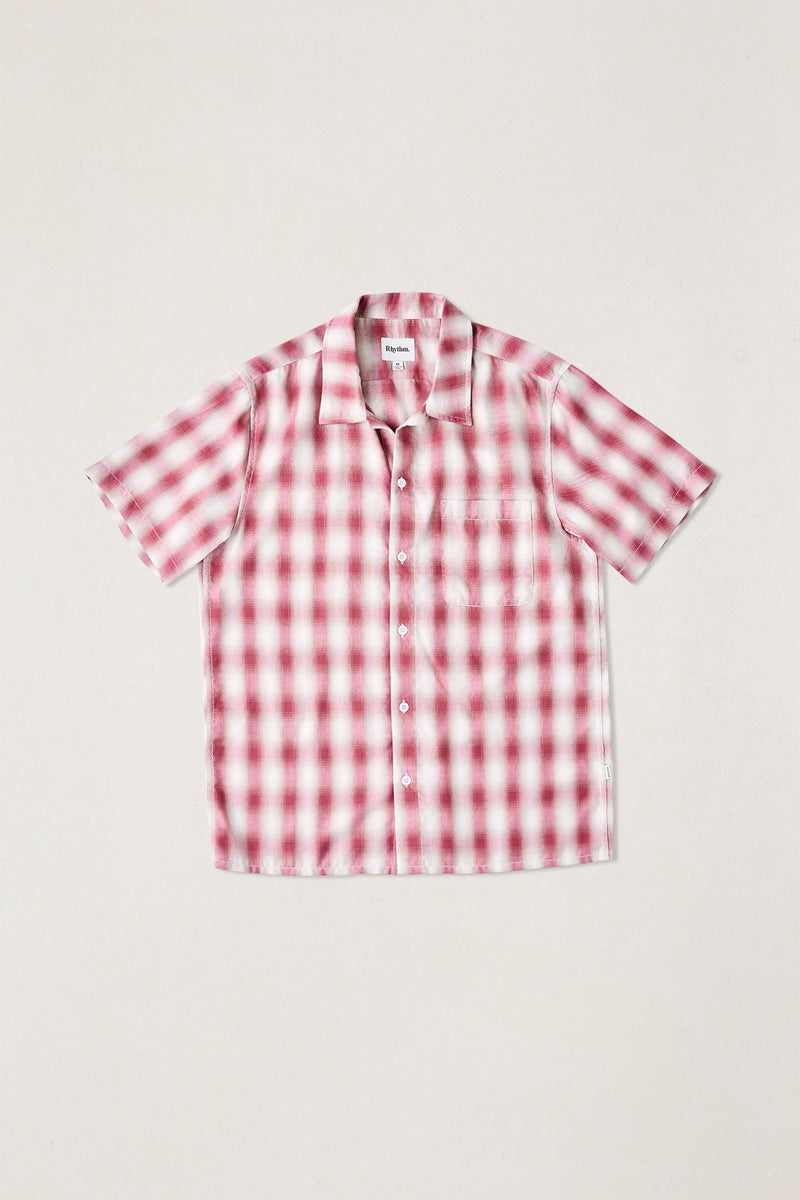 Shadow Check Ss Shirt Vintage Red
