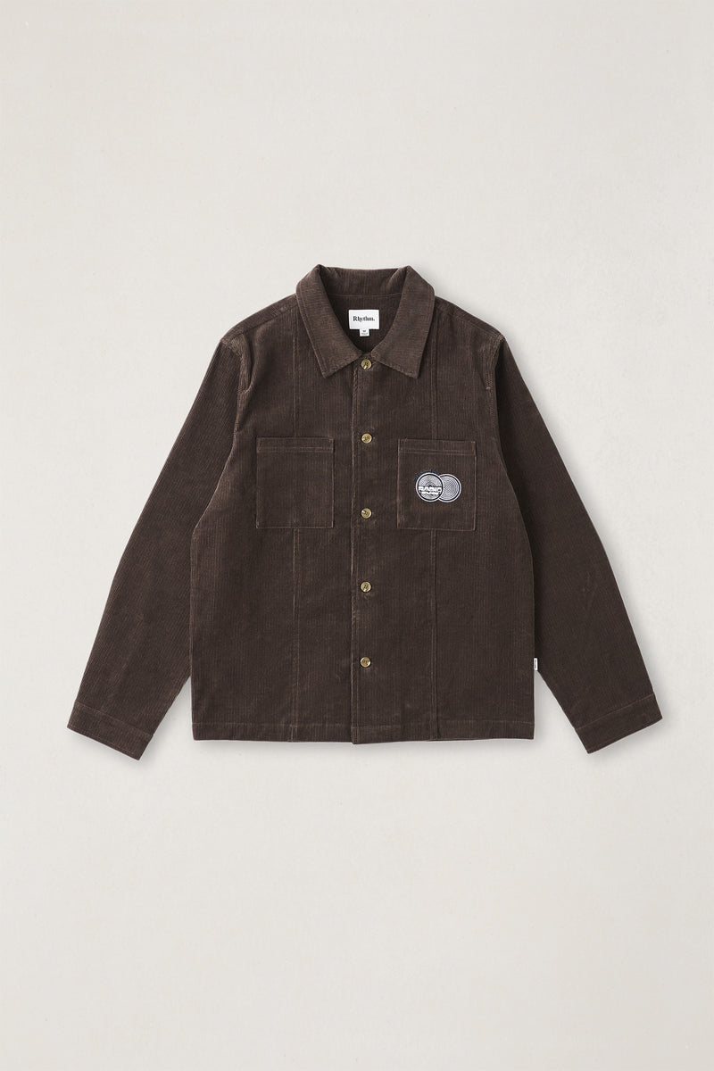 Broadcast Cord Overshirt Chocolate