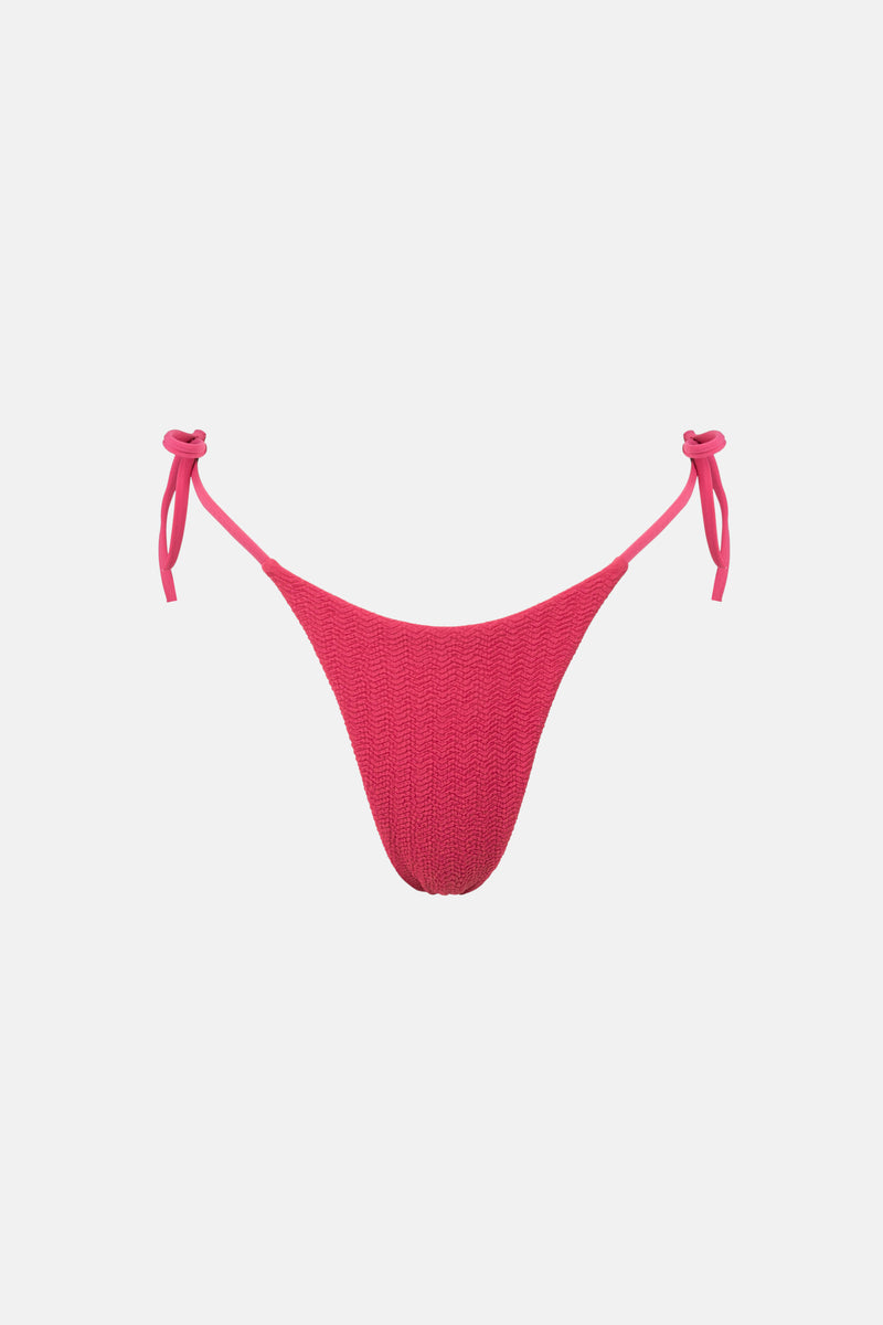 Tidewave Tie Side Hi Cut Pant Bougainvillea