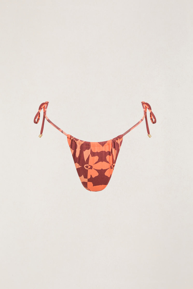 Sundazed Floral Tie Side Itsy Pant Paprika