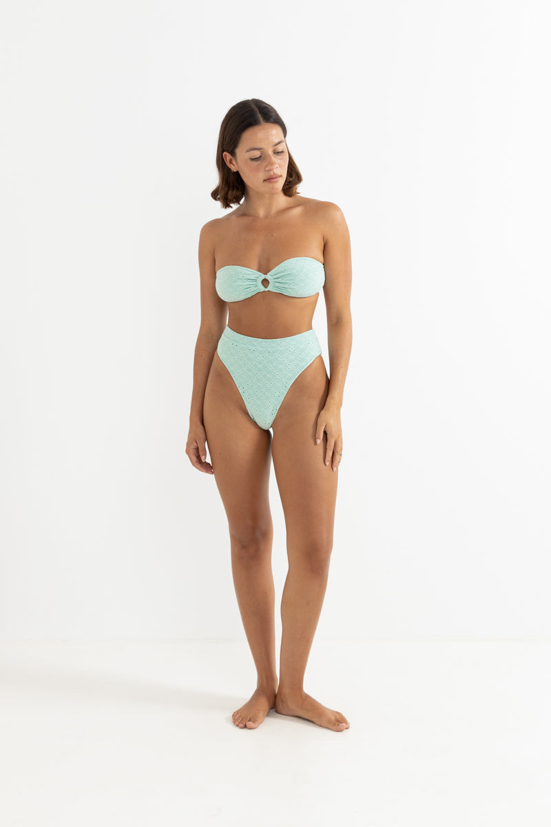 Brighton Eyelet Bandeau Top Mint