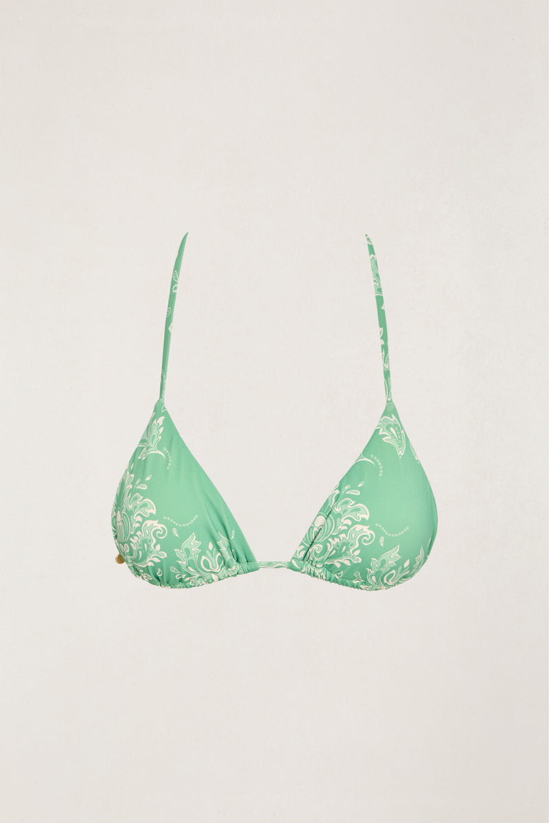 Brocade Slide Tri Top Palm