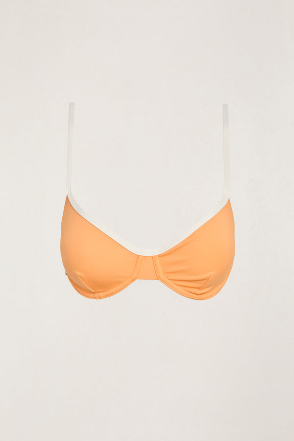 Contrast Underwire Top Apricot