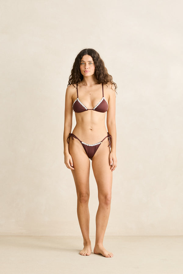 Petra Slide Tri Top Brown