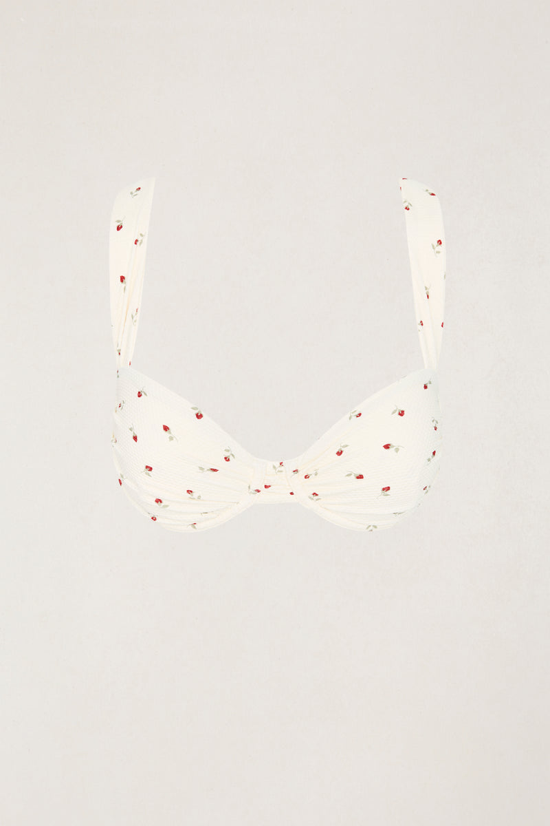 Paloma Ditsy Underwire Balconette Top Rose