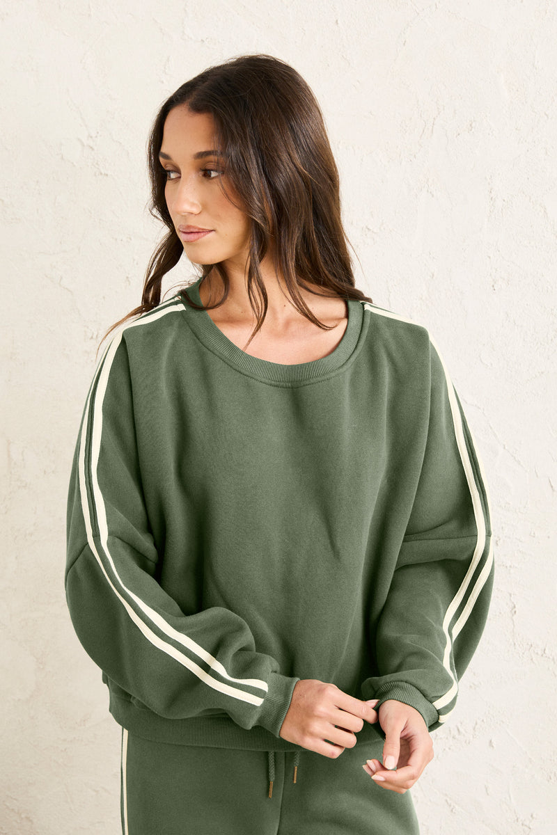 Contrast Sweatshirt Sage