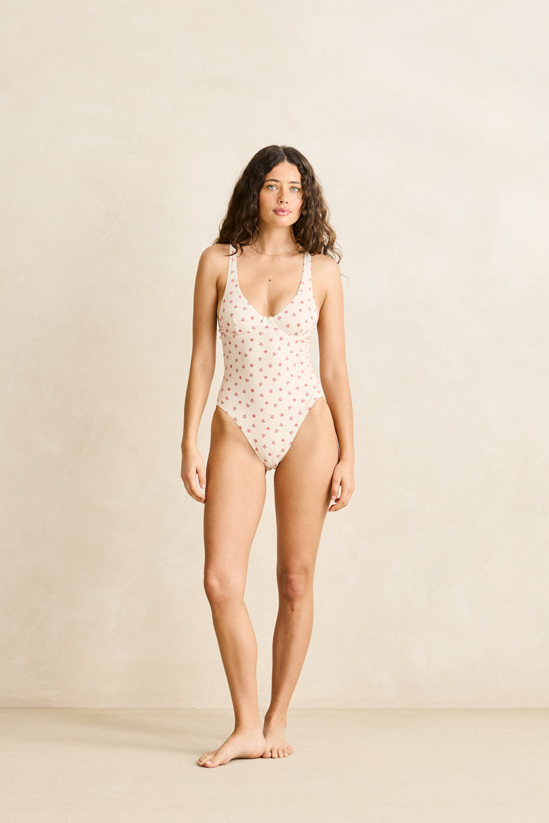 Gardenia Underwire One Piece Cream