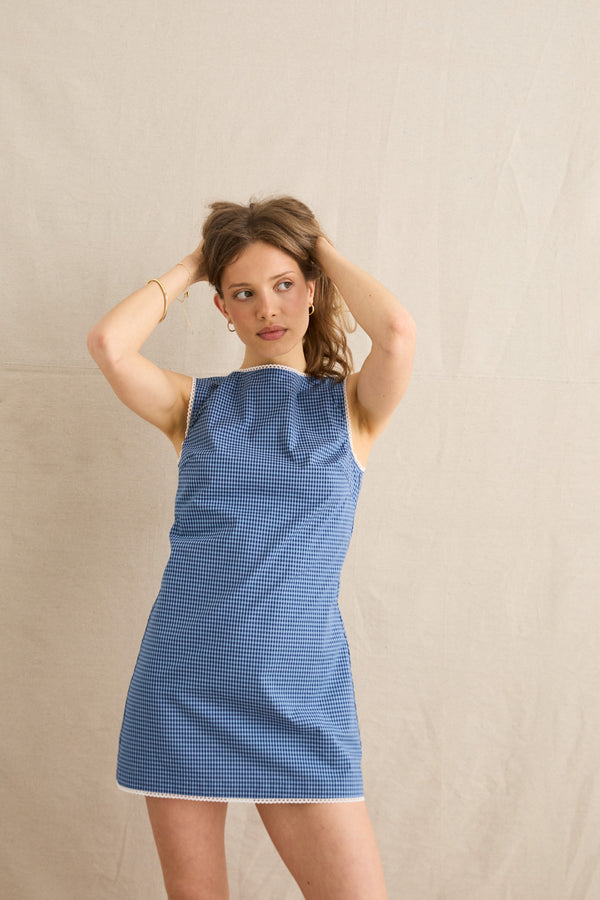 Poipu Check Mini Dress