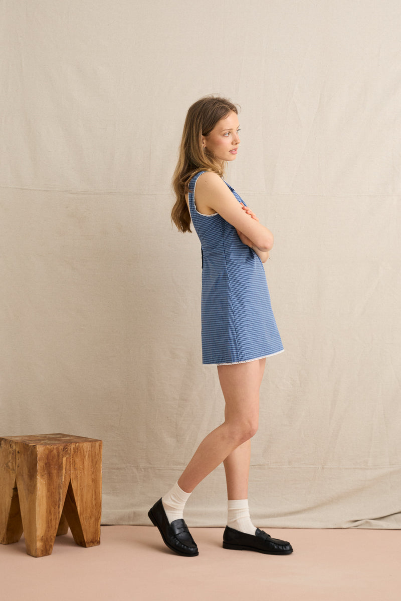 Poipu Check Mini Dress