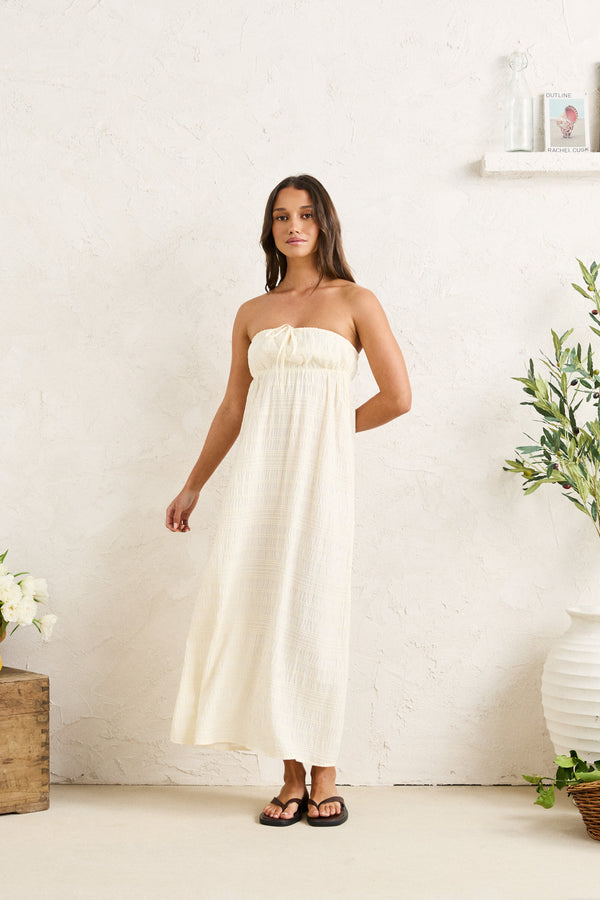 Sandy Cove Maxi Dress Cream