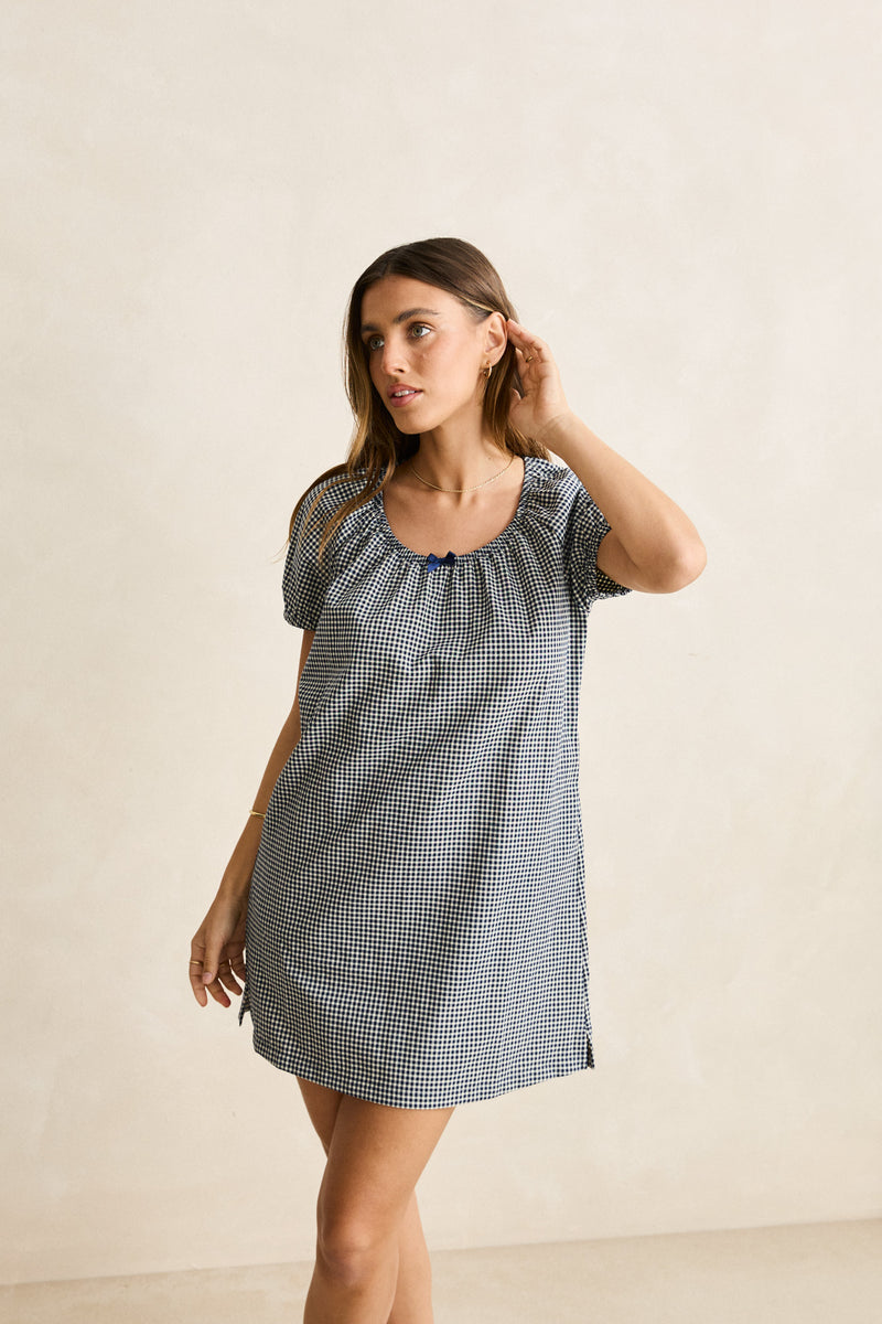 Coast Mini Dress Navy Check