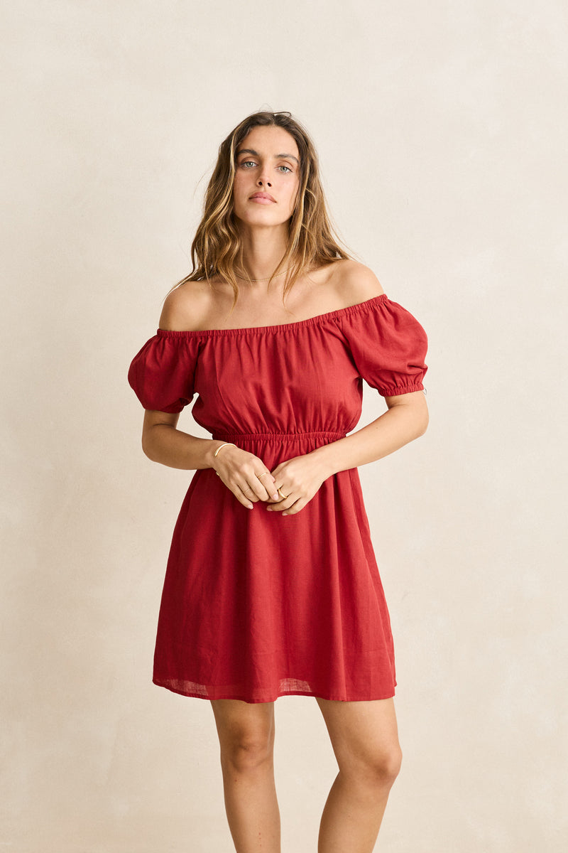 Harlow Mini Dress Red