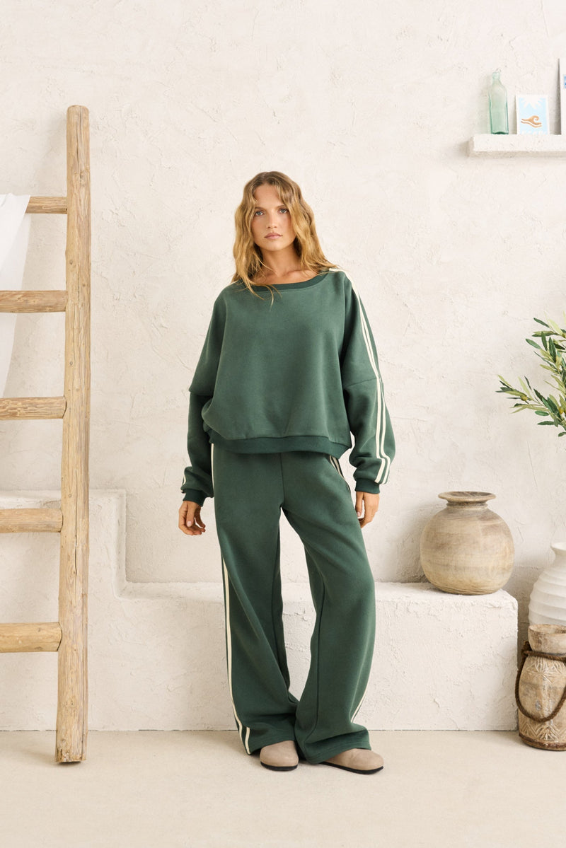 Contrast Sweatshirt Hunter