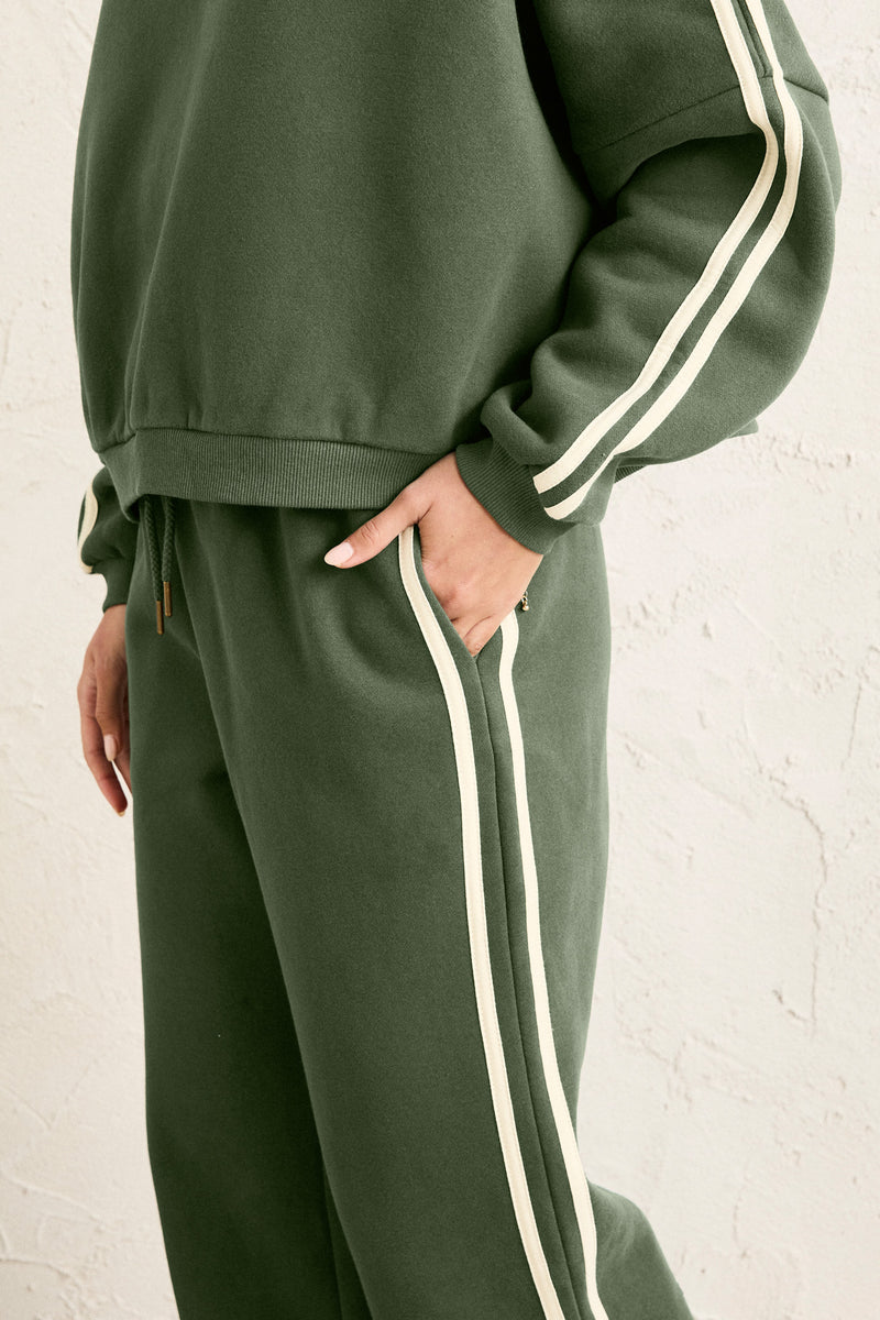 Contrast Track Pant Sage