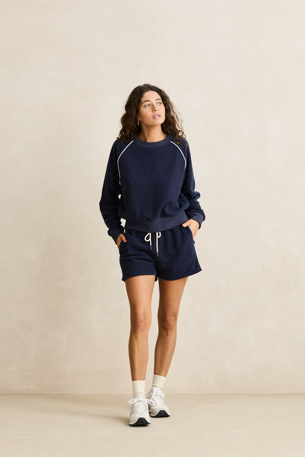 Pipe Polar Fleece Short Ocean