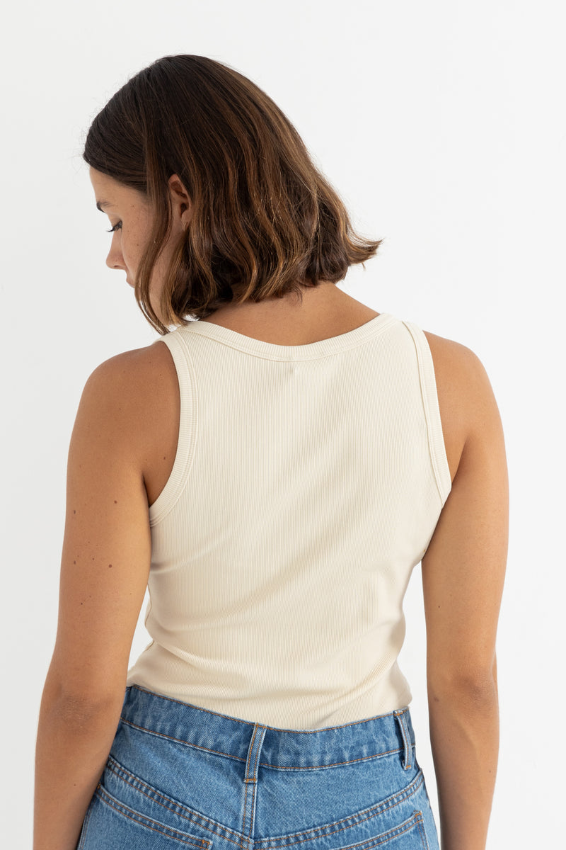 Essential Rib Tank Natural