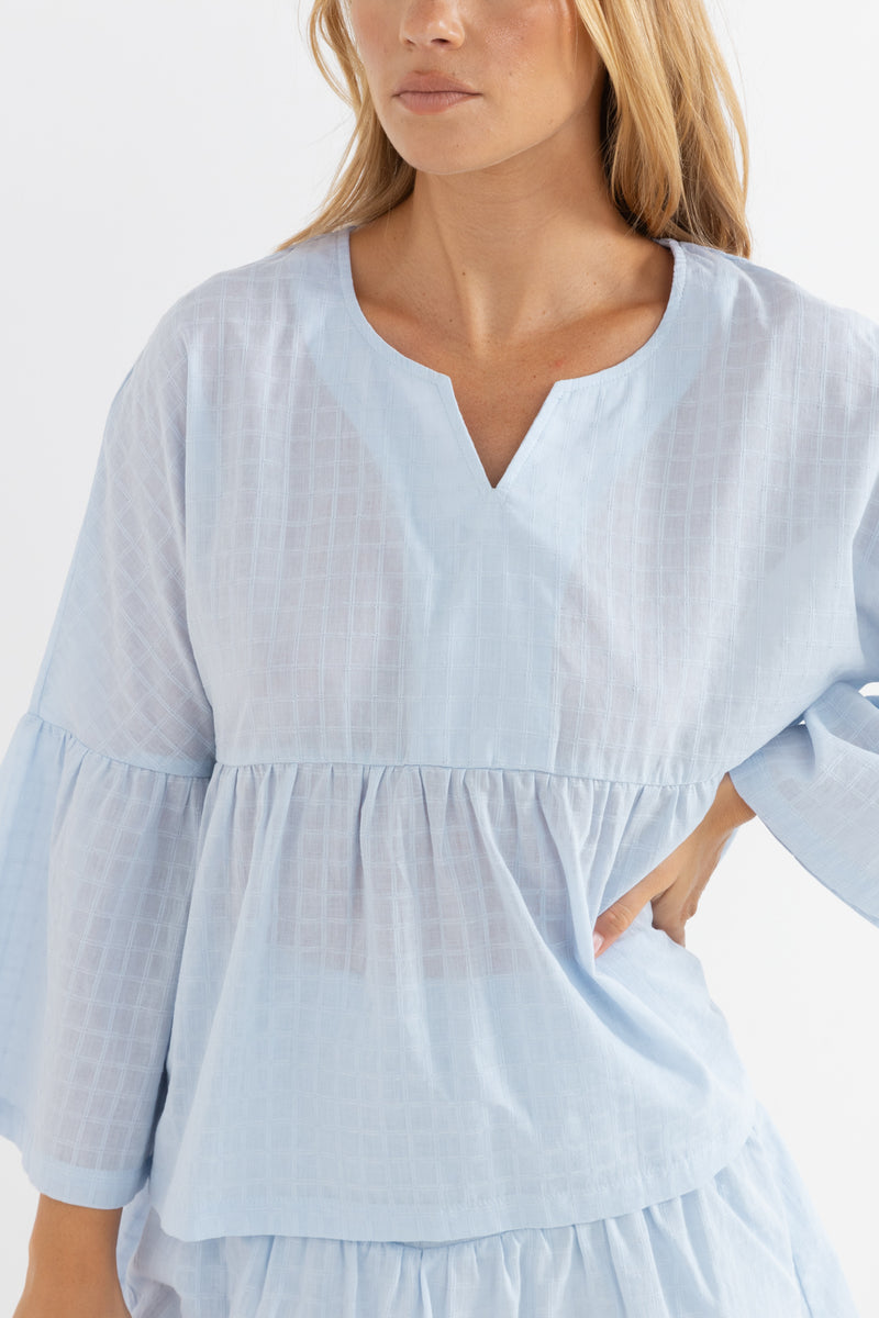 Taggie Tunic Top Blue