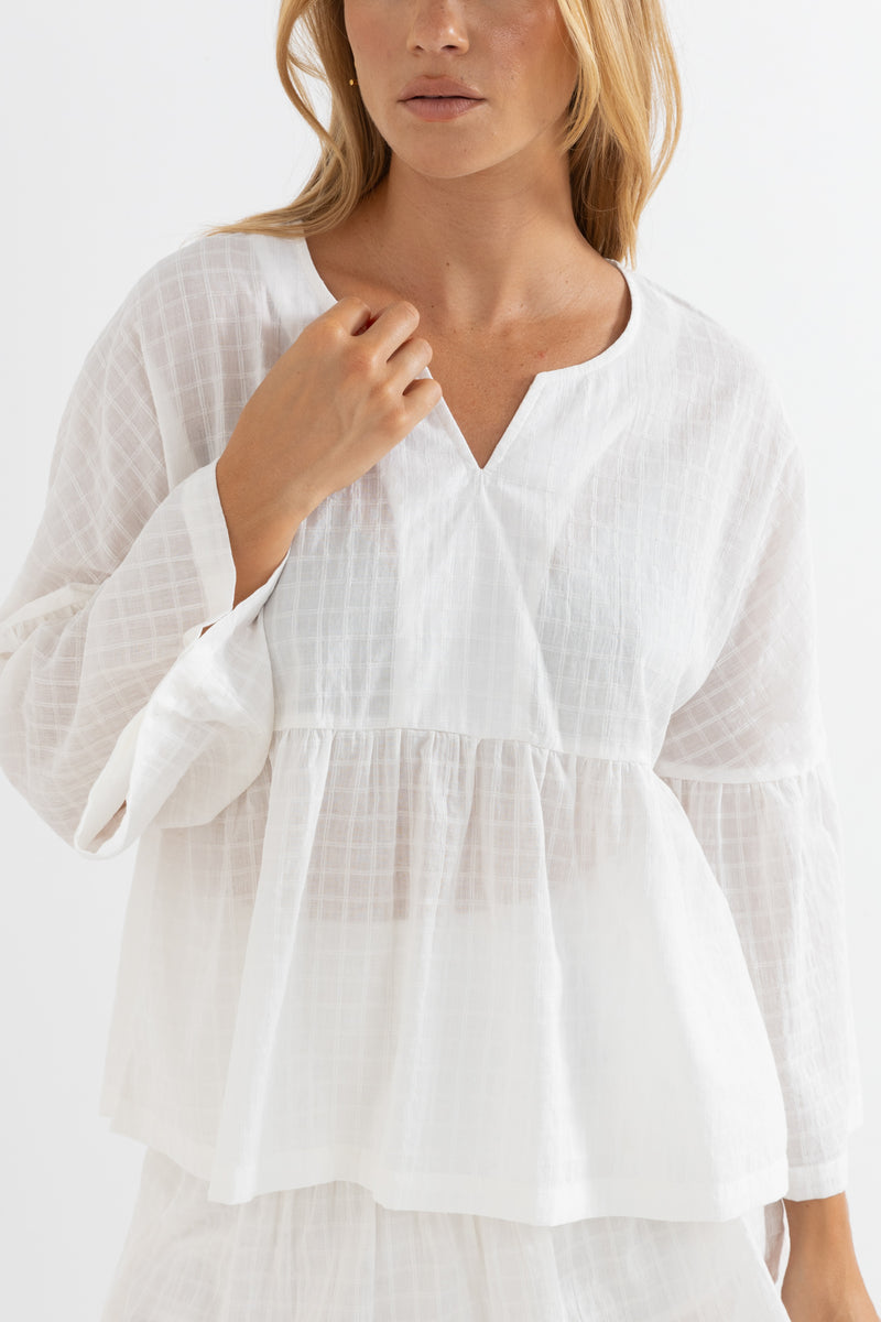 Taggie Tunic Top Cream