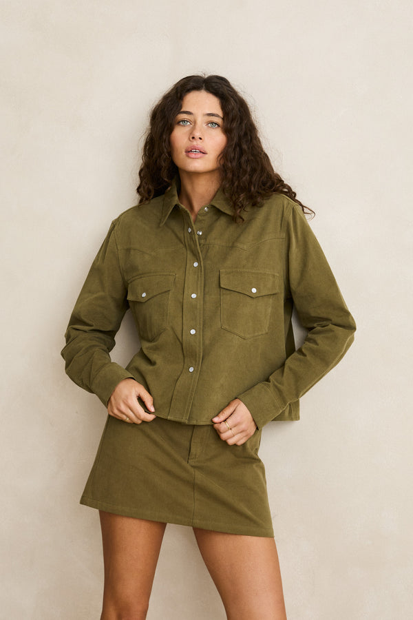 Western Prairie Overshirt Olive