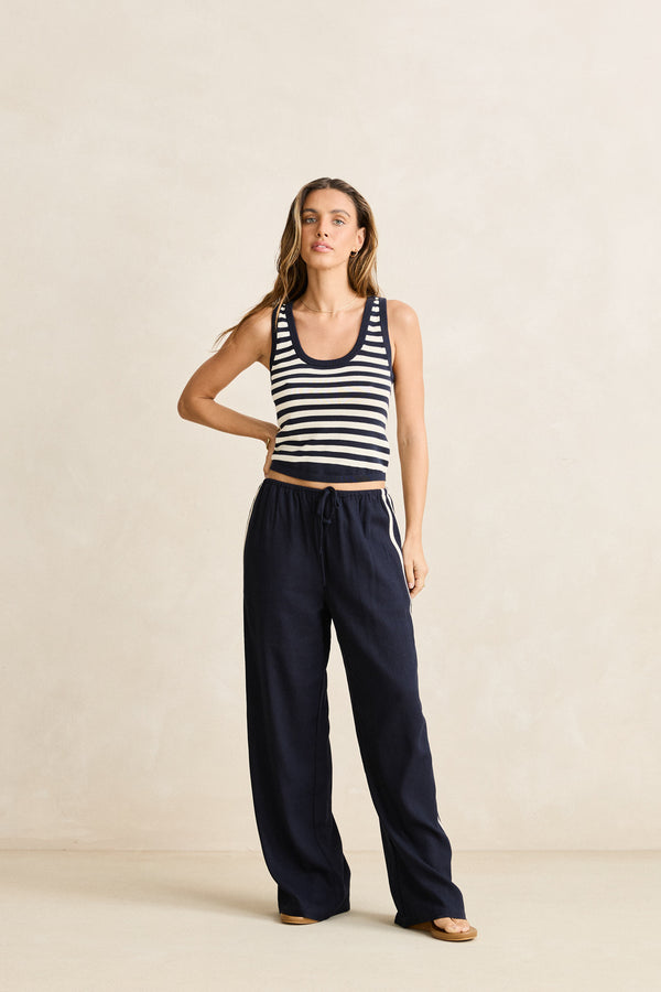 Daybreak Stripe Knit Tank Ocean