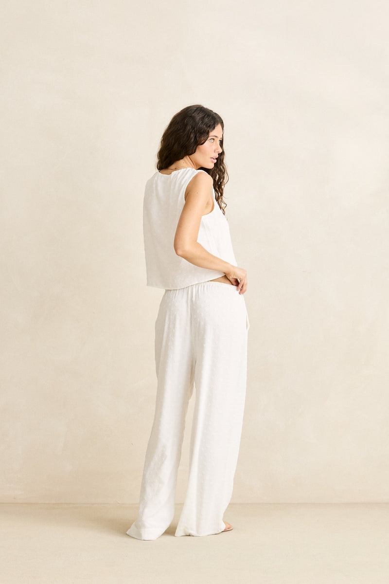 Leni Vest Top White