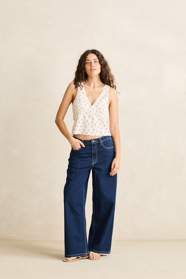 Paloma Lace Top Berry