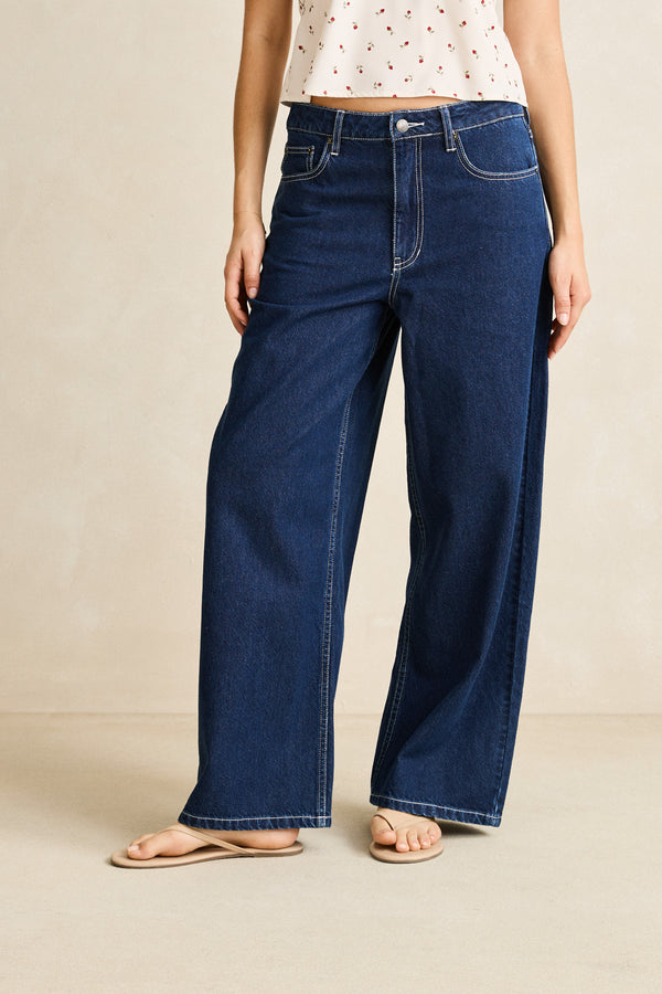 Zali Boyfriend Jean Indigo