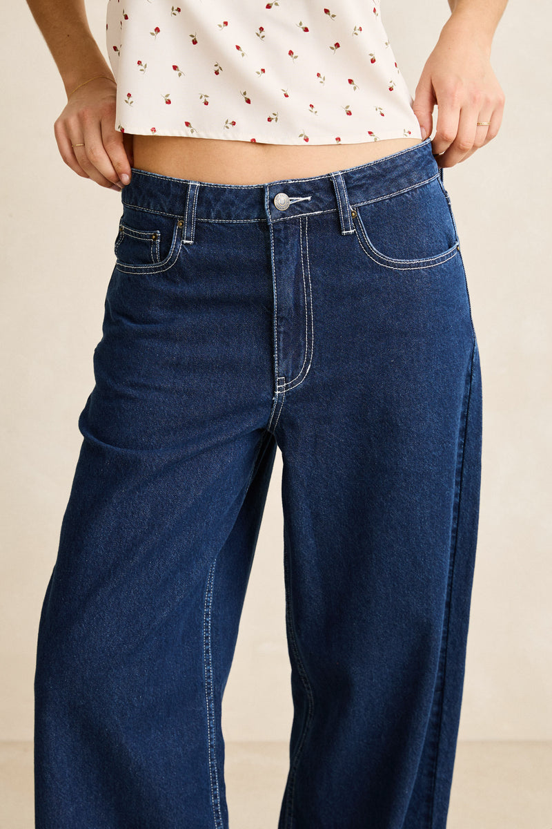 Zali Boyfriend Jean Indigo