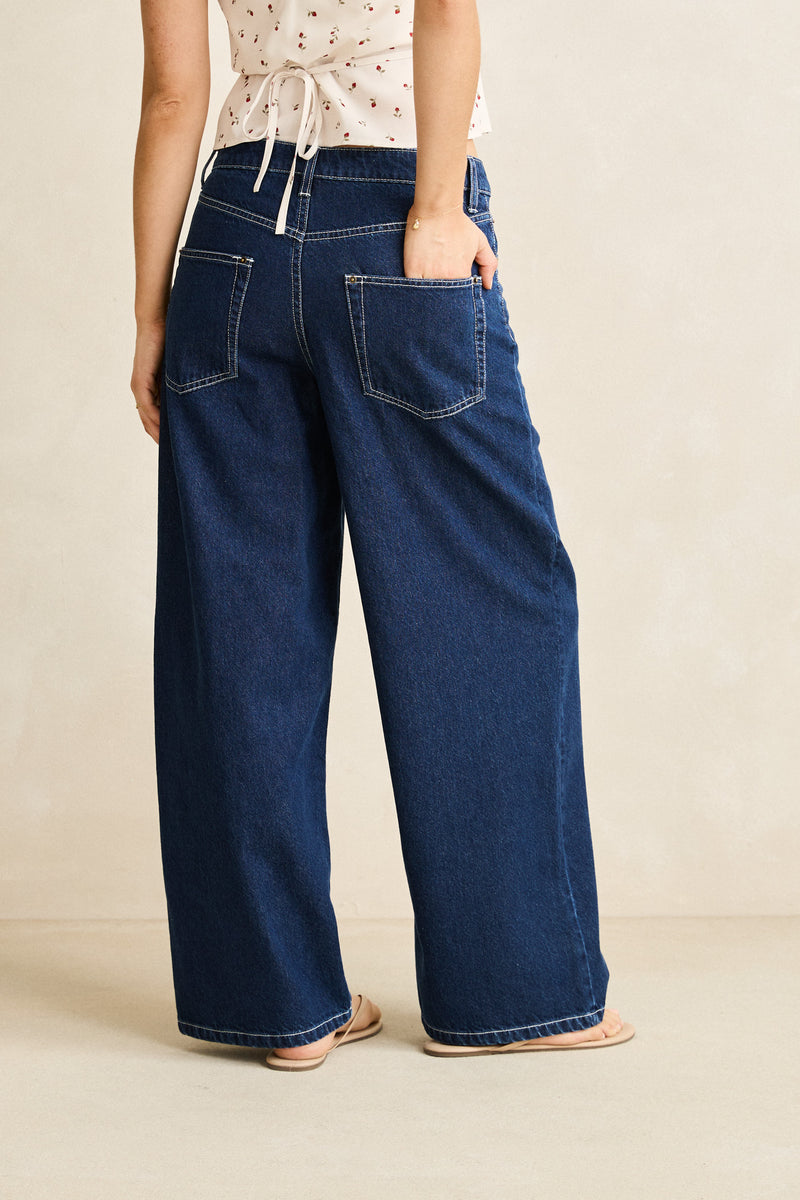 Zali Boyfriend Jean Indigo