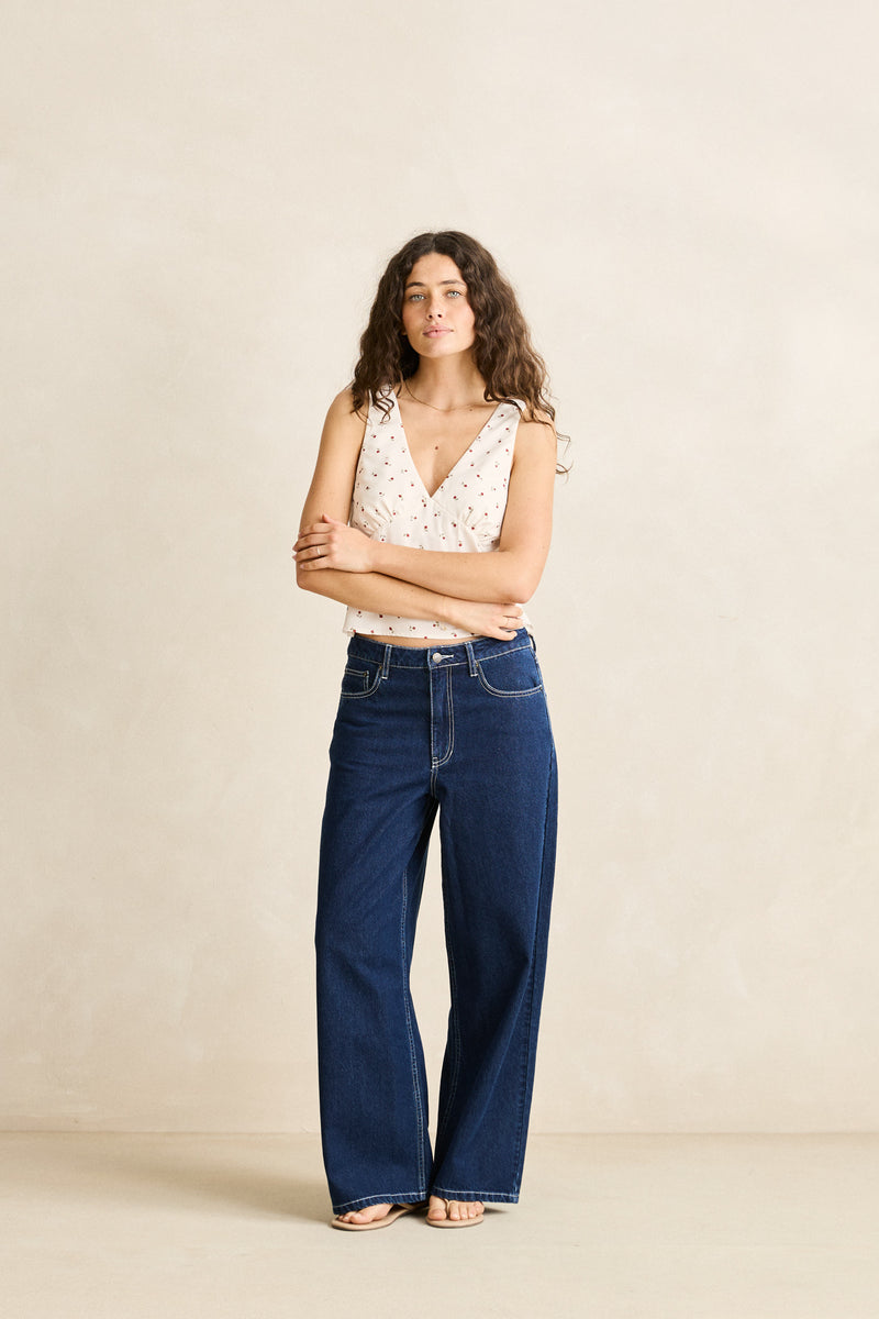 Paloma Lace Top Berry