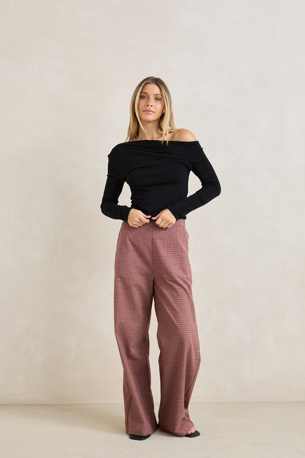 Juno Long Sleeve Top Black