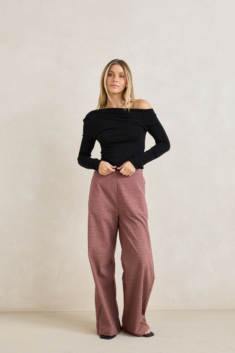 Juno Long Sleeve Top Black