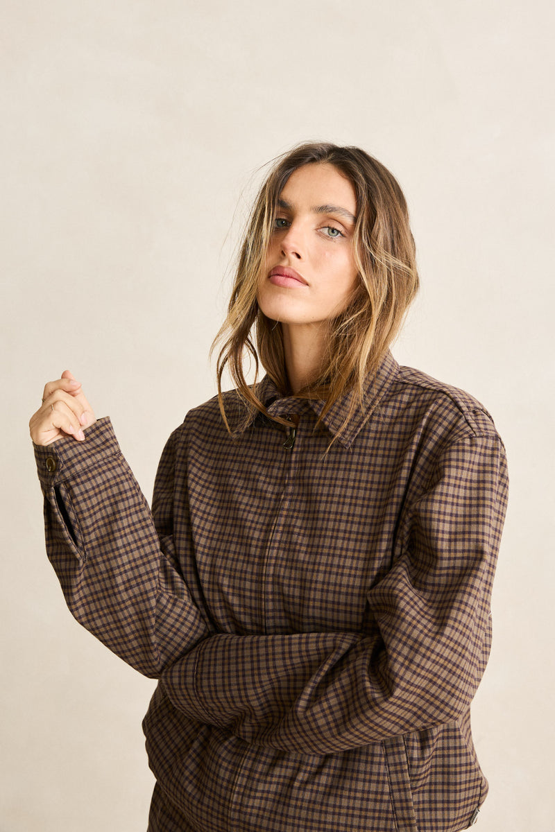 Jordy Check Jacket Cafe