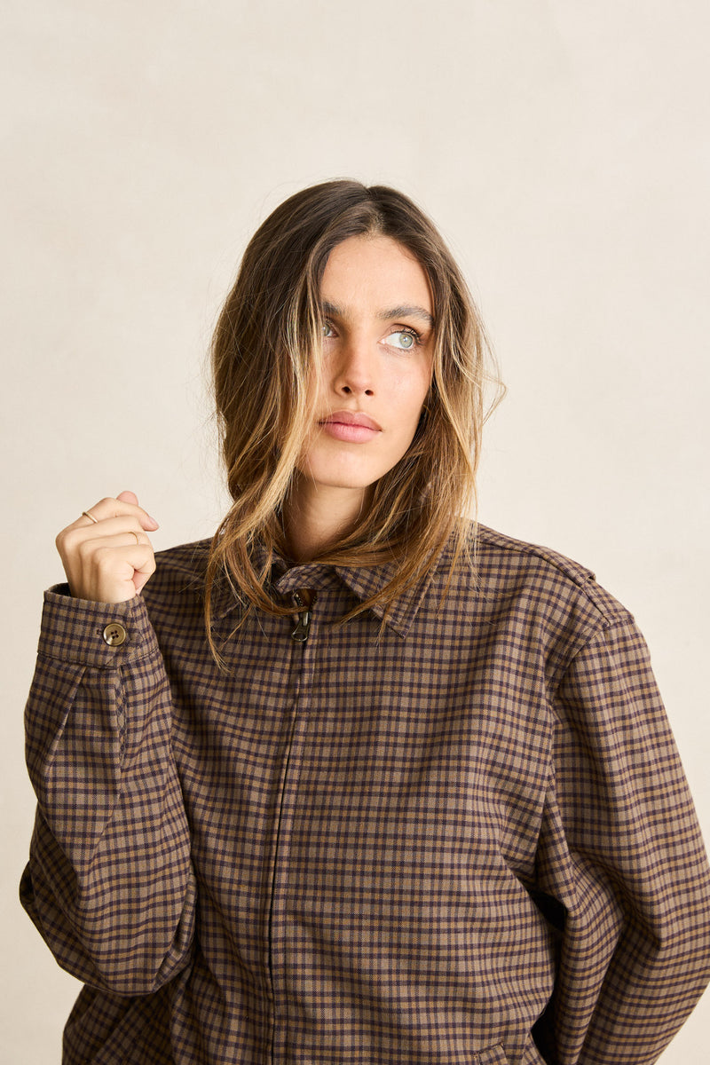 Jordy Check Jacket Cafe