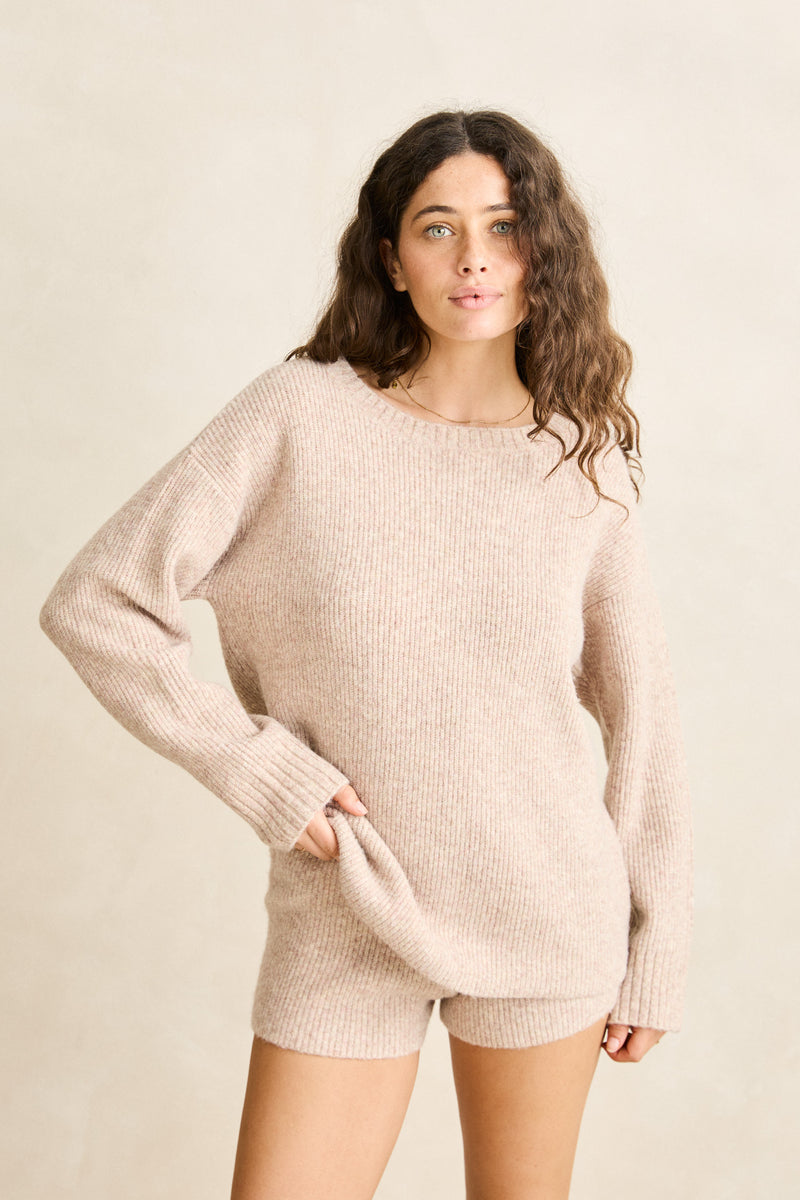 Peta Rib Knit Jumper Cedar