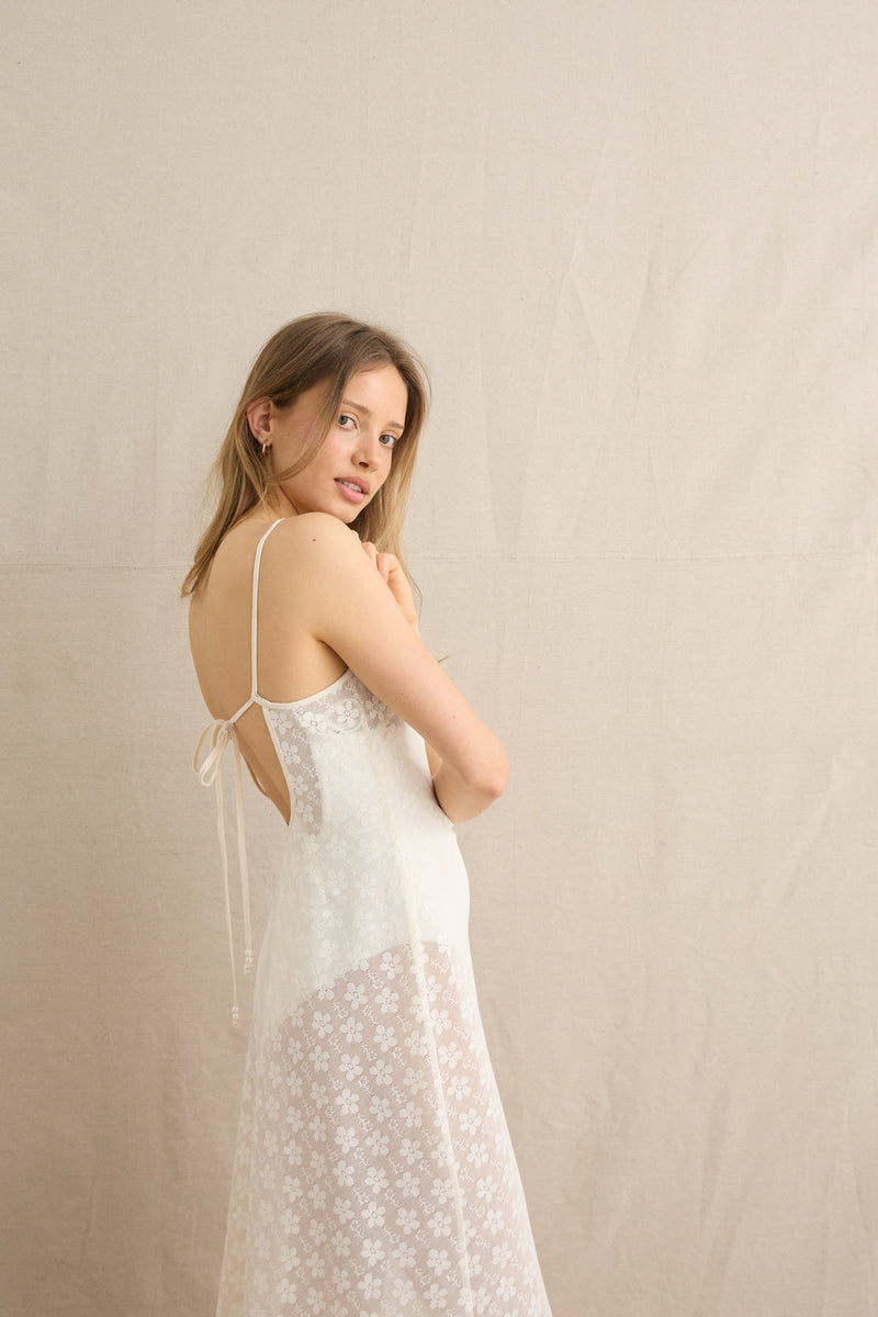 Bardot Lace Midi Dress