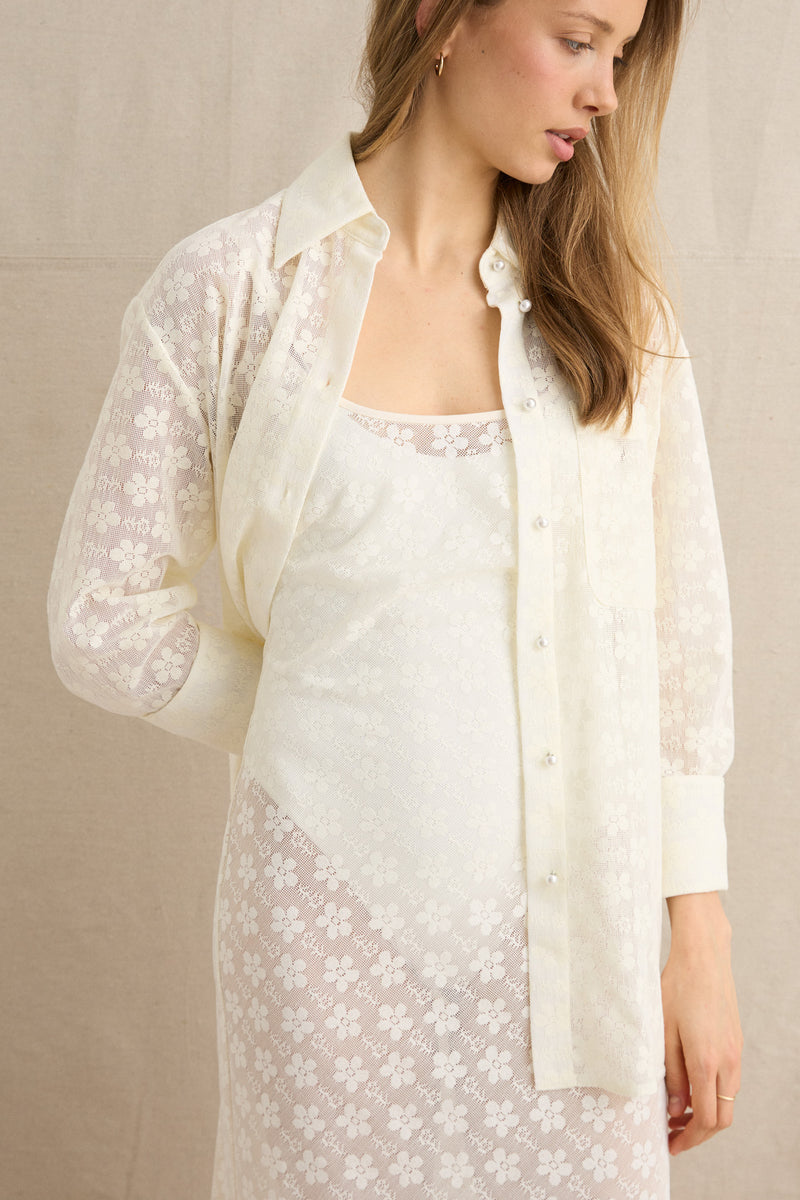 Bardot Lace Ls Shirt