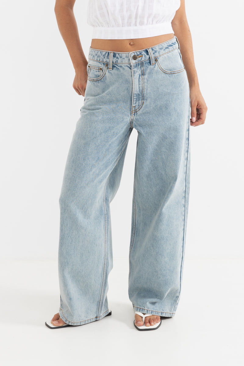 Mom Jeans Denim Top Boyfriend Jeans Plus Side Split Baggy