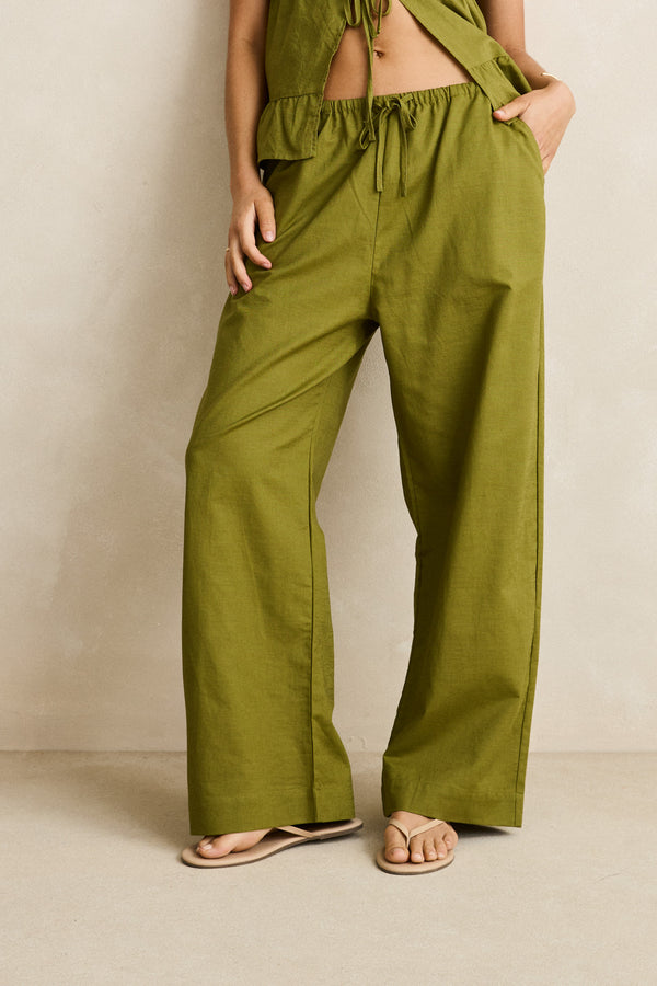 Del Mar Linen Beach Pant Dill