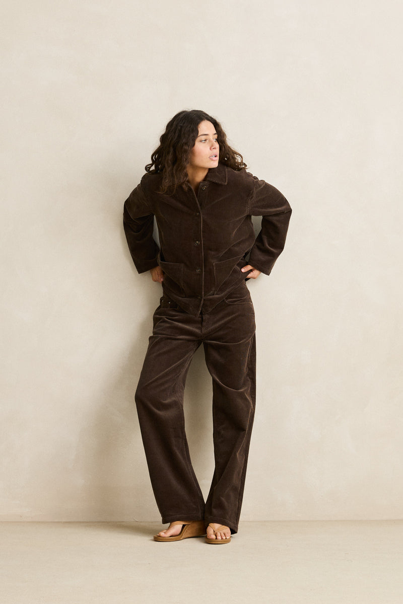 Luca Cord Pant Chocolate