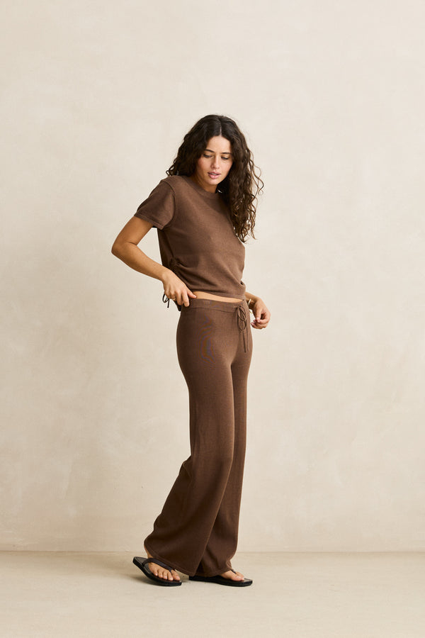 Vali Knit Pant Chocolate