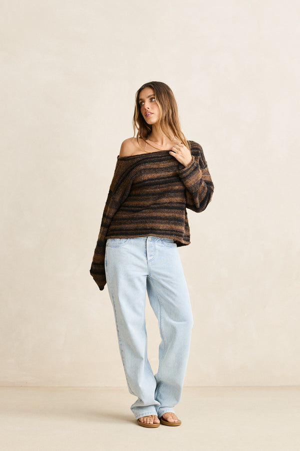 Charlie Low-Rise Denim Jean Light Wash