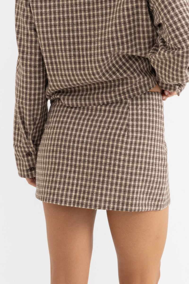 Isolde Mini Skirt Beige