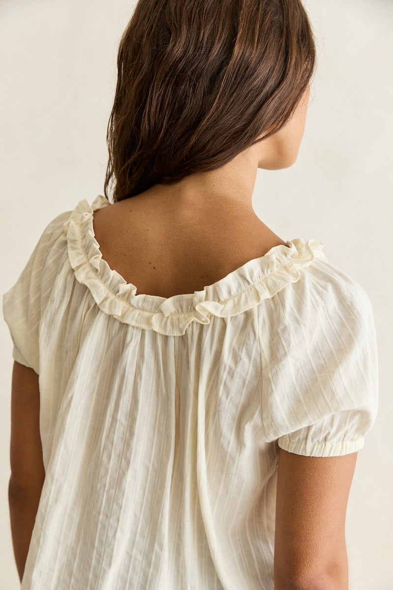 Fleur Frill Top Cream – Rhythm